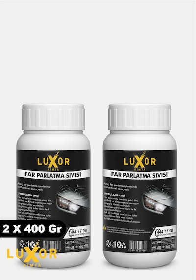 Luxor Kimya Far Temizleme & Far Parlatma Sıvısı 2 x 400 GR