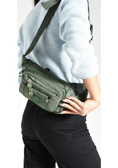 571 Collections Çok Cepli Bel Çantası Unisex Yeşil Model: 571-7f - Yeşil