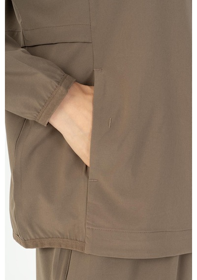 Maraton Comfort Kadın Dik Yaka Kakao Tracktop Kakao