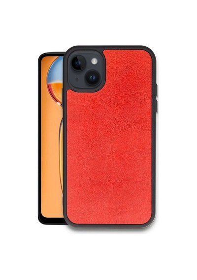 Newface - 765 - İphone 15 Kılıf Aras Deri Kapak - Edntrend - - Kırmızı