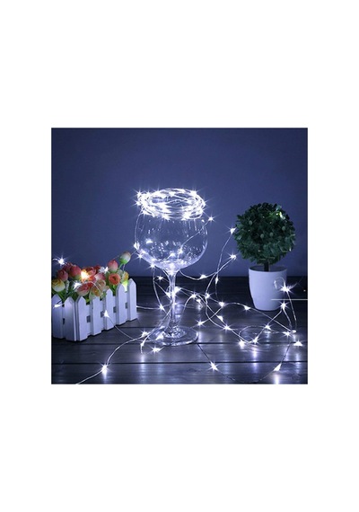 Pilli Dekoratif Peri Led Işık 10 Metre Beyaz