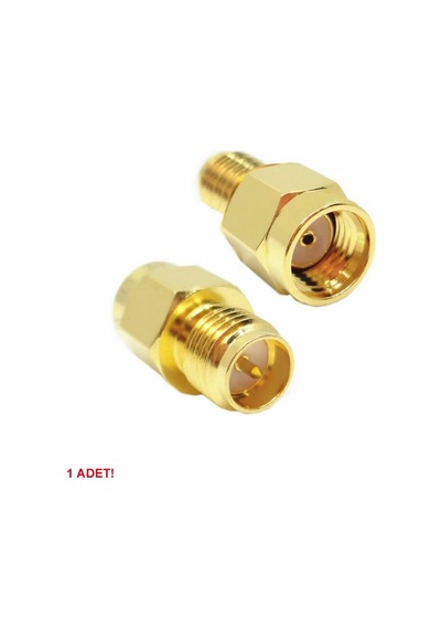 Rp Sma Erkek To Rp Sma Dişi Adaptör Altın Kaplama Soket 0-6ghz Rf Wi-fi Anten Fpv Lora Helium