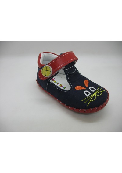 Angelokids 01101 Deri Ortopedik Ilk Adım Ayakkabısı 18-21 Lacivert