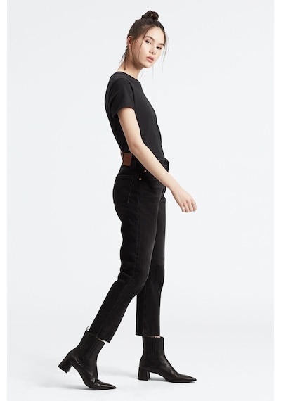 Levi'S Kadın Siyah 501 Crop Yüksek Bel Jean