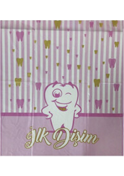 MASA ÖRTÜSÜ İLK DİŞİM PEMBE 120X180 CM PK:1
