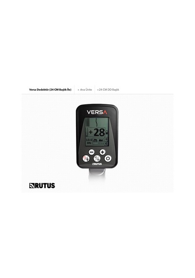 Rutus Versa Dedektör 24cm Dd Başlık İle