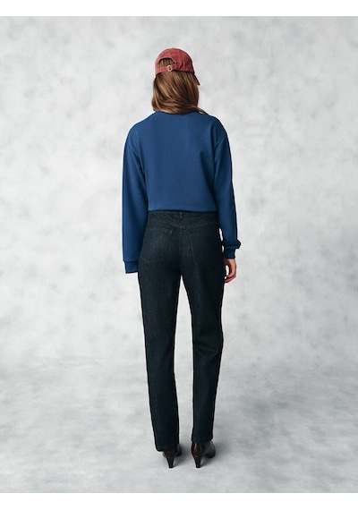 Lcw Limitless İndigo Kolay Giyilebilir Beli Fermuarlı Straight Fit Kadın Jean Pantolon