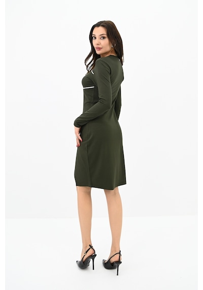 Koza Butik Kadın Fermuar Dekolteli Mini Elbise 5199-24 001