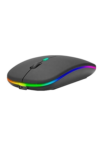 Blueforce 2, 4ghz Bluetooth Wireless Kablosuz Sessiz Mouse Siyah Işıklı