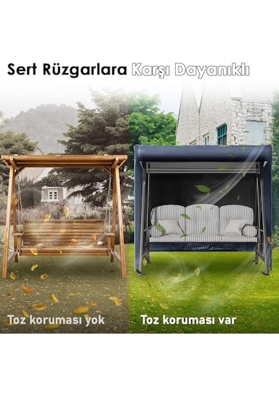 Salıncak Koruma Örtüsü Üç Kişilik Tenteli Hamak Bahçe Salıncağı Koruma Kılıfı Su Geçirmez Branda Dayanık Diğer Salıncak Koruma Örtüsü Üç Kişilik Tenteli Hamak Bahçe Salıncağı Koruma Kılıfı Su Geçirmez Branda Dayanık Diğer