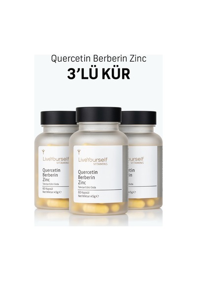 Quercetin Berberin 60 Kapsül X 3 Adet