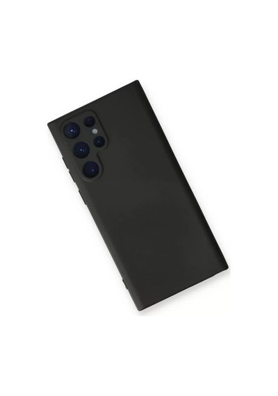 Samsung Uyumlu Galaxy S24 Ultra Uyumlu Kılıf Nano İçi Kadife Silikon - Siyah