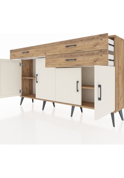 Arges Konsol 2 Raflı 3 Çekmeceli 4 Kapaklı 176x30x99 Çam-aytaşı/çam Aytası/atlas Çam - Atlas Çam Arges Konsol 2 Raflı 3 Çekmeceli 4 Kapaklı 176x30x99 Çam-aytaşı/çam Aytası/atlas Çam - Atlas Çam