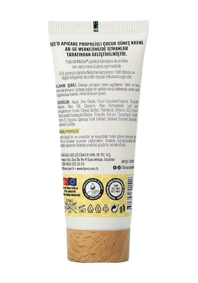 Bee'o Propolisli Yüksek Koruma Çocuk Güneş Kremi, 50+ Spf, 80 Ml