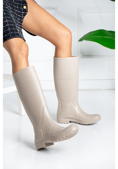 Wolk Shoes Kadın Yagmur Çizmesi Su Gecirmez Bej - 306228758 Bej