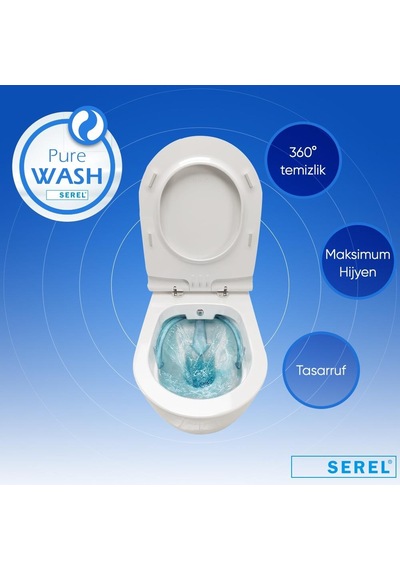 Smart Rim Off Kanalsız Asma Klozet Kapak Hariç SM26ODS110H