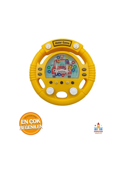 Araba Direksiyonu Şeklinde Suda Halka Geçirme Oyunu Su Tetrisi Atari Nostaljik Oyuncak