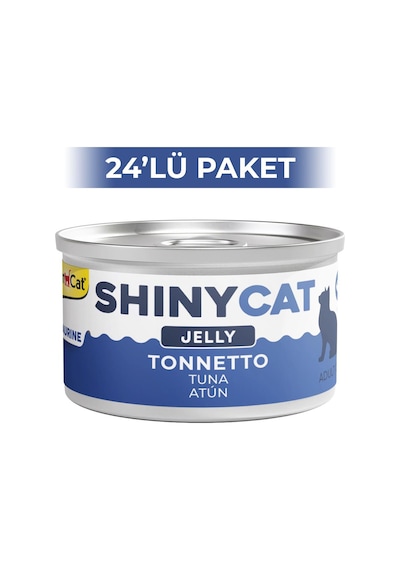 Gimcat Shinycat Jöle İçinde Ton Balıklı Kedi Konservesi 24 x 70 G