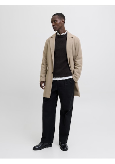 Jack&jones Essentıals Erkek Spread Yaka Palto - Harris - 12288145 Greige Jack&jones Essentıals Erkek Spread Yaka Palto - Harris - 12288145 Greige