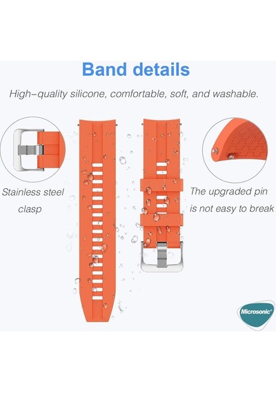 Xiaomi Watch 5 İçin Kordon, Silicone Rapidbands Kırmızı Watch 5 İle Uyumlu Kordon - Kırmızı Çok Renkli