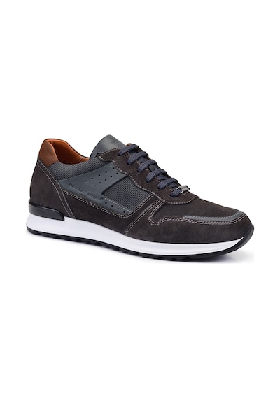 Gri Sneaker Erkek Ayakkabı -12687--süet Çok Renkli