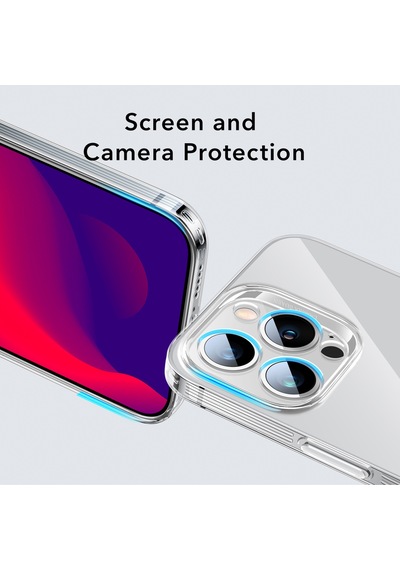 Esr Ice Shield Tempered-glass Case For Apple Uyumlu iPhone 14 Pro - Clear-şeffaf Çok Renkli