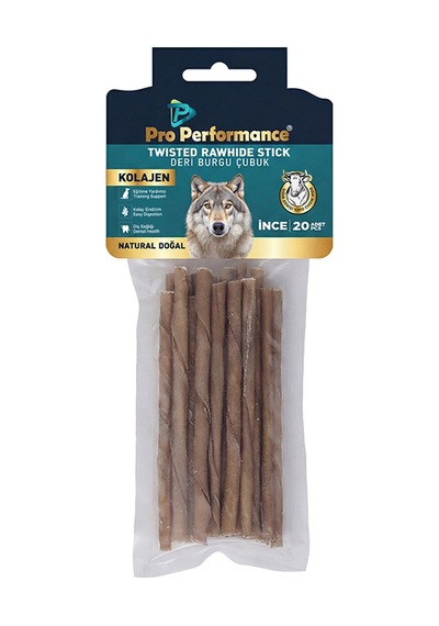 Pro Performance Deri Burgu Çubuk Natural İnce 20 Adet