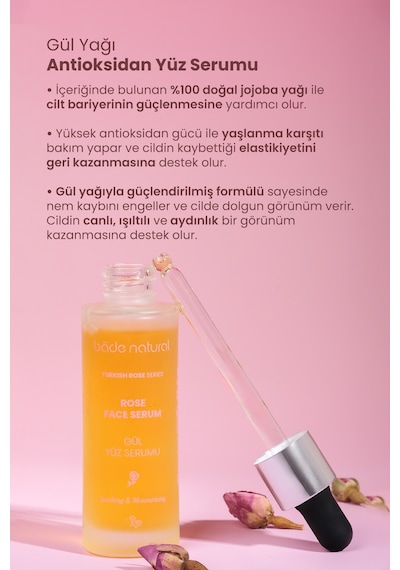 Bade Natural Gül Yağı Ve Yüz Serumu 30 ML