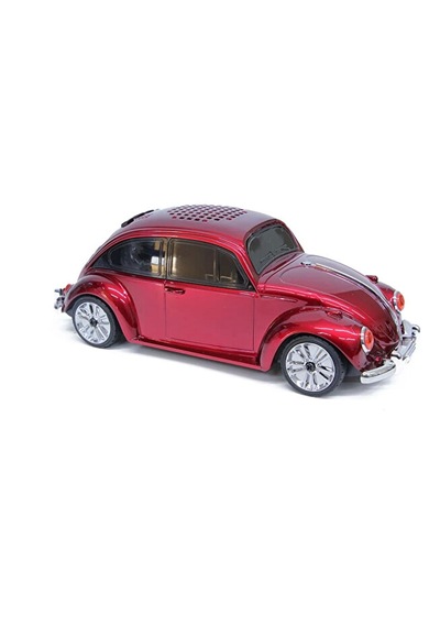 Beetle Araba Görünümlü Taşınabilir Bluetooth Hoparlör Ve Radyo Speaker -