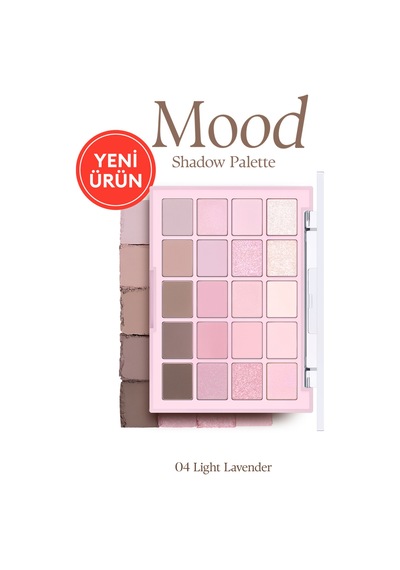 Dasique Mat Ve Işıltılı Tonlardan Oluşan 20 Renkli Far Paleti Mood Shadow Palette 04 Light Lavender 04 Light Lavender Dasique Mat Ve Işıltılı Tonlardan Oluşan 20 Renkli Far Paleti Mood Shadow Palette 04 Light Lavender 04 Light Lavender