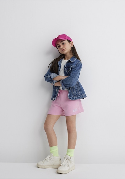 Mavi - Mavi Logo Baskılı Pembe Şort 7410002-70972 Pembe
