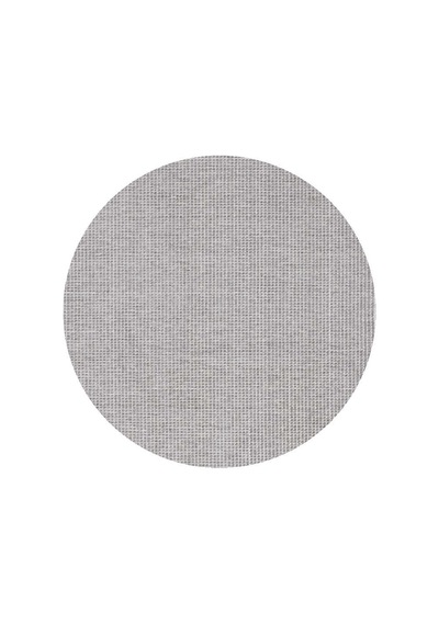Divan Şönil Pamuklu Tek Renk Desensiz Kilim Yuvarlak Halı Hr-5841 Açık Gri