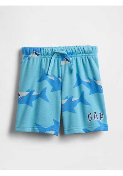 Gap Erkek Bebek Relaxed Fransız Havlu Kumaş Logo Pull-on Şort Mavi-2751