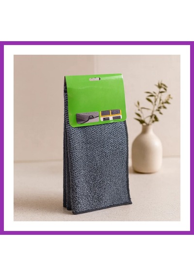 Bezos Çift Taraflı Mikrofiber & Tel Bez 4'lü 30x30 Cm - Zor Kir İçin Bty