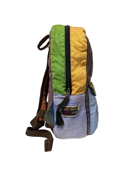 Old Cotton Cargo Kaliteli Vintage Tek Gözlü Disayn Sırt Gezi Çantası Kc Harley Bag 5097 Siyah Mavi