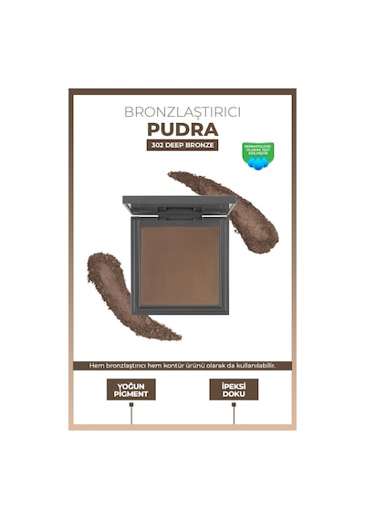 Alix Avien Bronzlaştırıcı Pudra Bronzing Powder 302 Deep Bronze Bronze 13