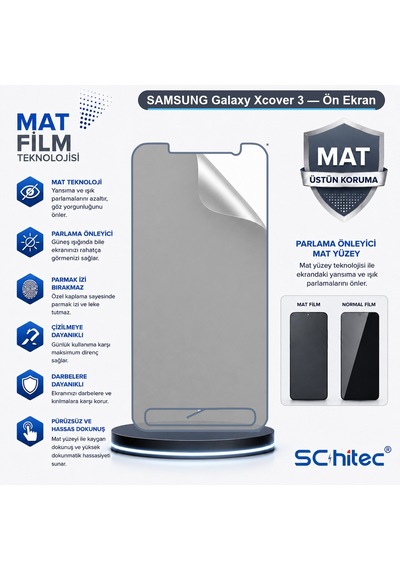 Samsung Galaxy Xcover 3 Uyumlu Ön Yüzey Mat Hidrojel Ekran Koruyucu 68774125