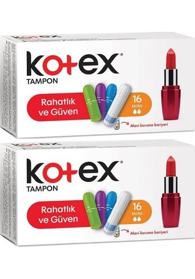Kotex Tampon Mini 32 Li Set 2pk 16