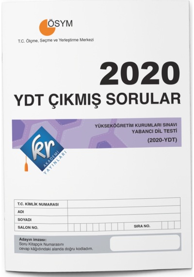 2020 Ydt Çıkmış Sorular Tıpkı Basım Kitapçığı