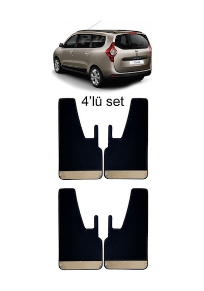 Dacia Lodgy 4lü Krom Paçalık, Çamurluk, Tozluk DAC0SX001
