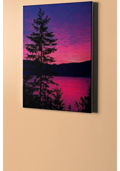 Webstyle Sayılarla Boyama Seti Kasnaklı Gün Batımı Ve Ağaç 50 X 65 Cm