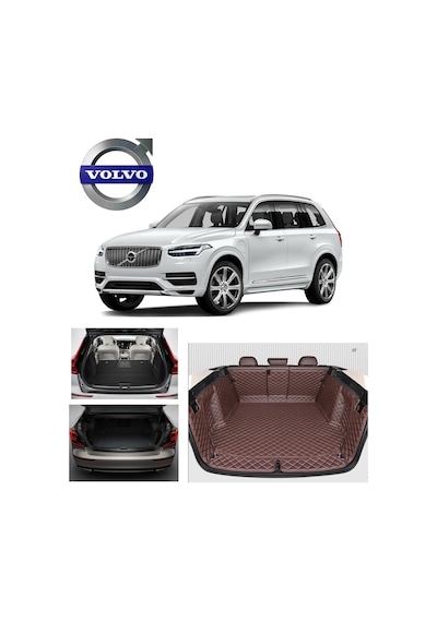 Volvo Tüm Modellerine Özel 5D Havuzlu Suni Deri Ful Bagaj Paspas