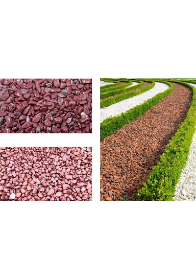 DOLOMİT TAŞI BORDO 4-6 cm 20 KG DOĞAL DEKORASYON TAŞI