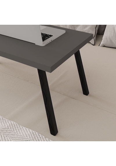 Asra Trend Katlanır Laptop Çalışma Masası LAPTOPMASA01 %100 MDF Yatak Sehpası Antrasit