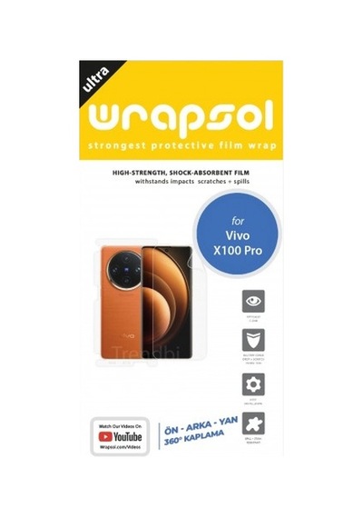 Vivo X100 Pro Ön, Arka Ve Yan 360 Derece Tam Kaplama Poliüretan Film