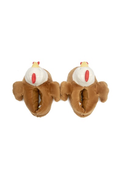 Twigy Chicken Kadın, Garson Boy Hayvanlı Panduf Kahverengi 36/41