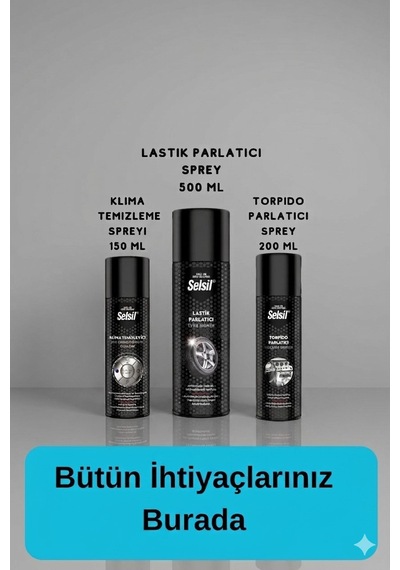 Oto Bakım Seti Lastik Parlatıcı Torpido Parlatıcı Klima Temizleme Spreyi Araç Temizleme Seti