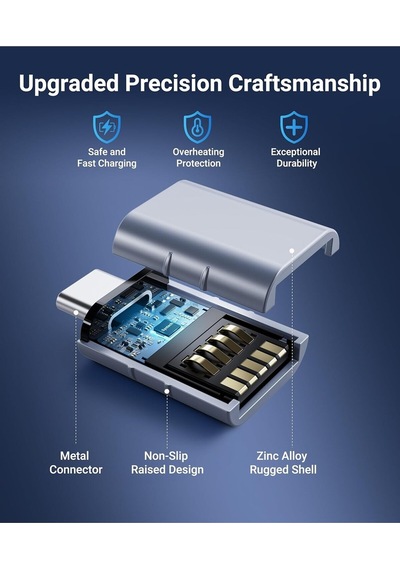 Usb-c To Usb 3.0 Adaptör 2 Li Set Kompakt Mavi Dönüştürücü Yüksek Performanslı Pratik Seti