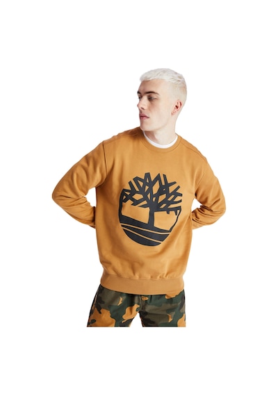 Timberland Yc Core Tree Logo Crew Ne Hardal Erkek Sweatshirt Sarı