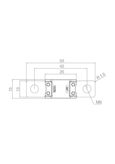 Mega Compact Sigorta 200a Mavi 200 Amper Dc Bakır - Mta 0615200 2 - 3 - 5 - 7.5 - 10 -15 - 20 - 25 - 30 - 35